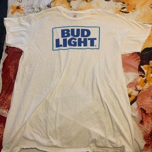 Oversized bud light beer T-shirt